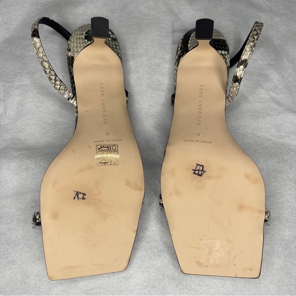Good American size 9 sling back 3 inch heels $30 - Picture 6 of 12